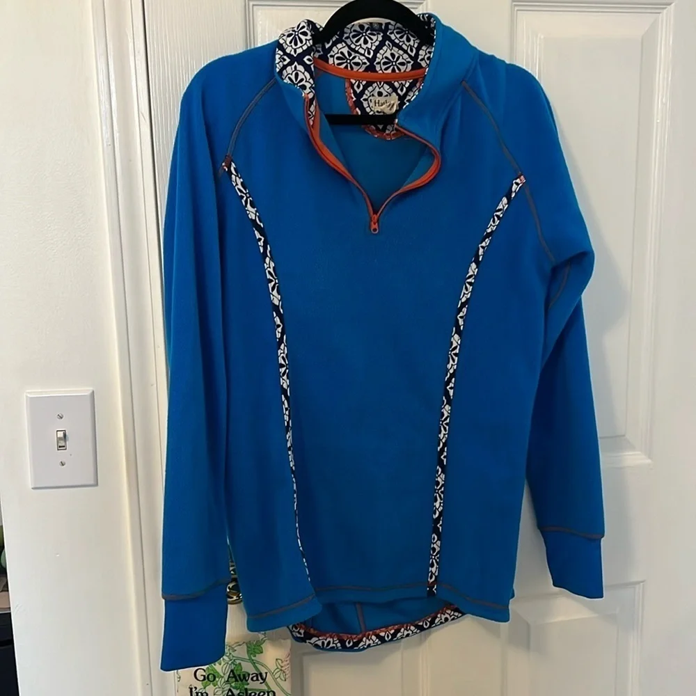 Hatley fleece zip up blue size large - Picture 1 of 4